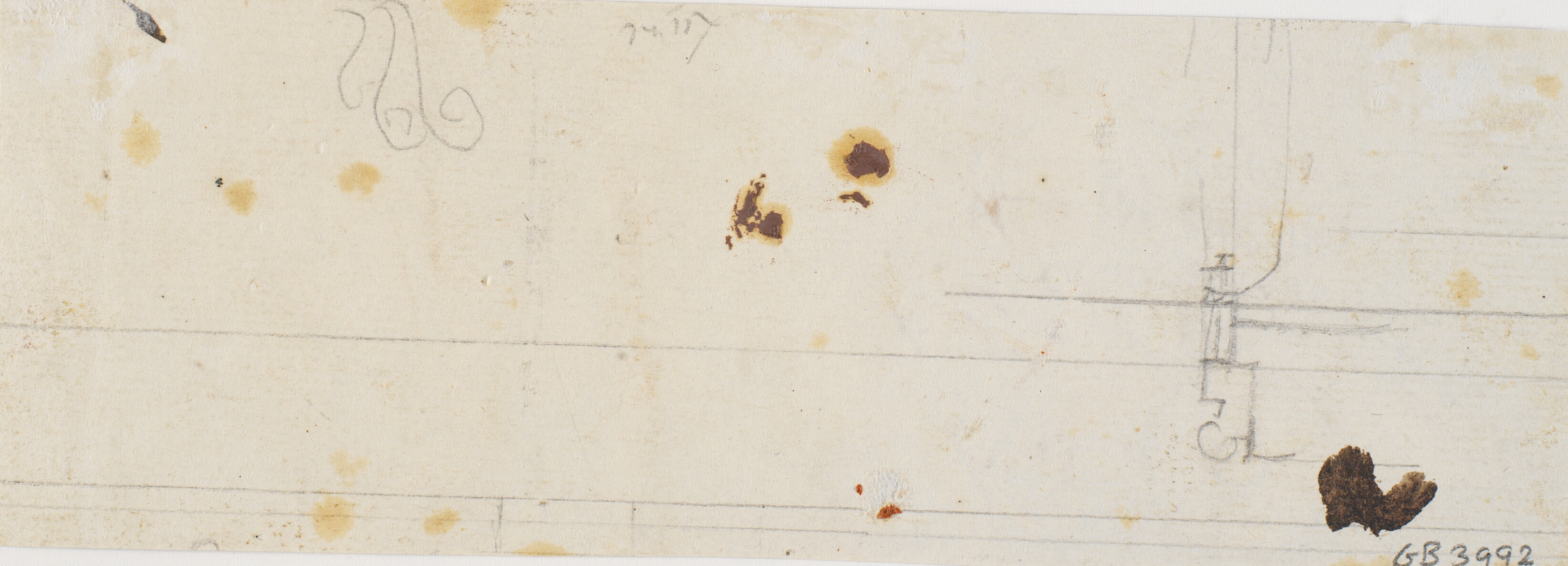 Fragment af dekorativt rids